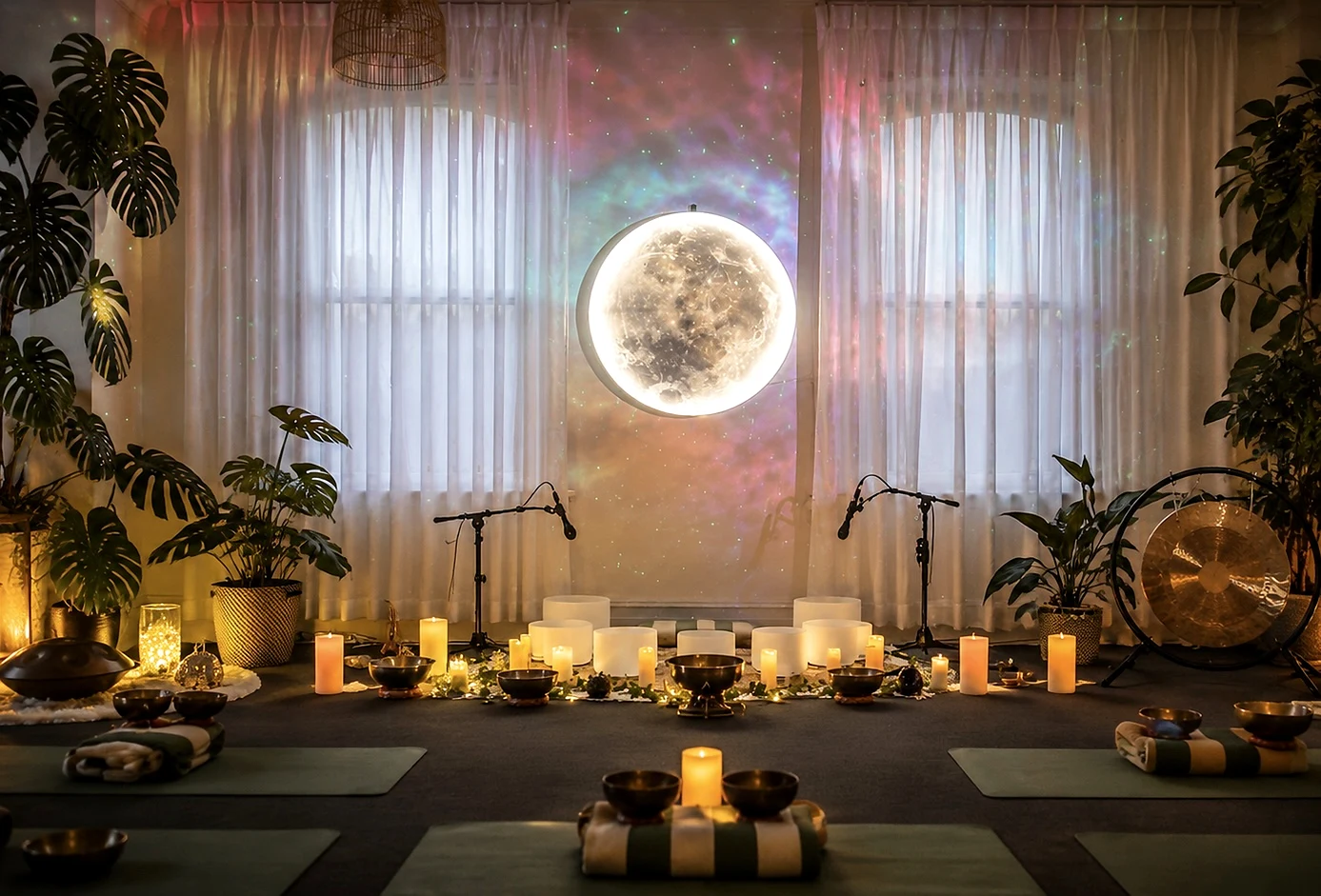 Crystal bowls at Mystic Wellness Petersham