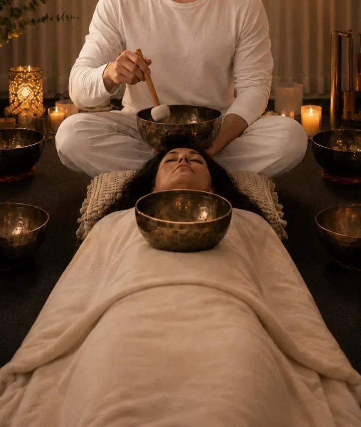 Vibrational massage and private sound support at Mystic Wellness Petersham